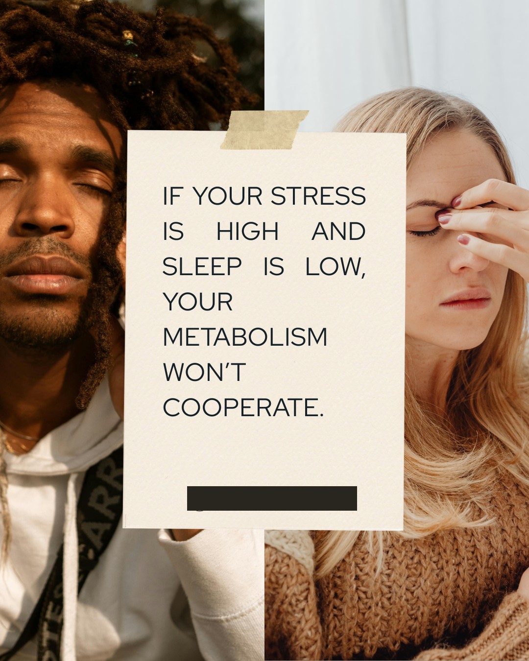 Stress and metabolism carousel slide
